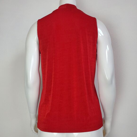 Vintage 90s Kathy Ireland Red Tank - Picture 4 of 6